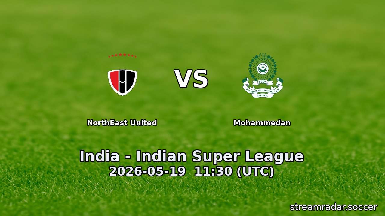 NorthEast United vs Mohammedan
