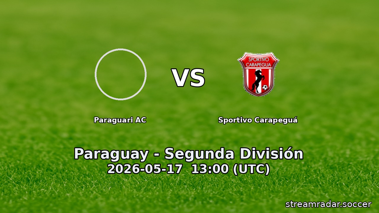 Paraguari AC vs Sportivo Carapeguá