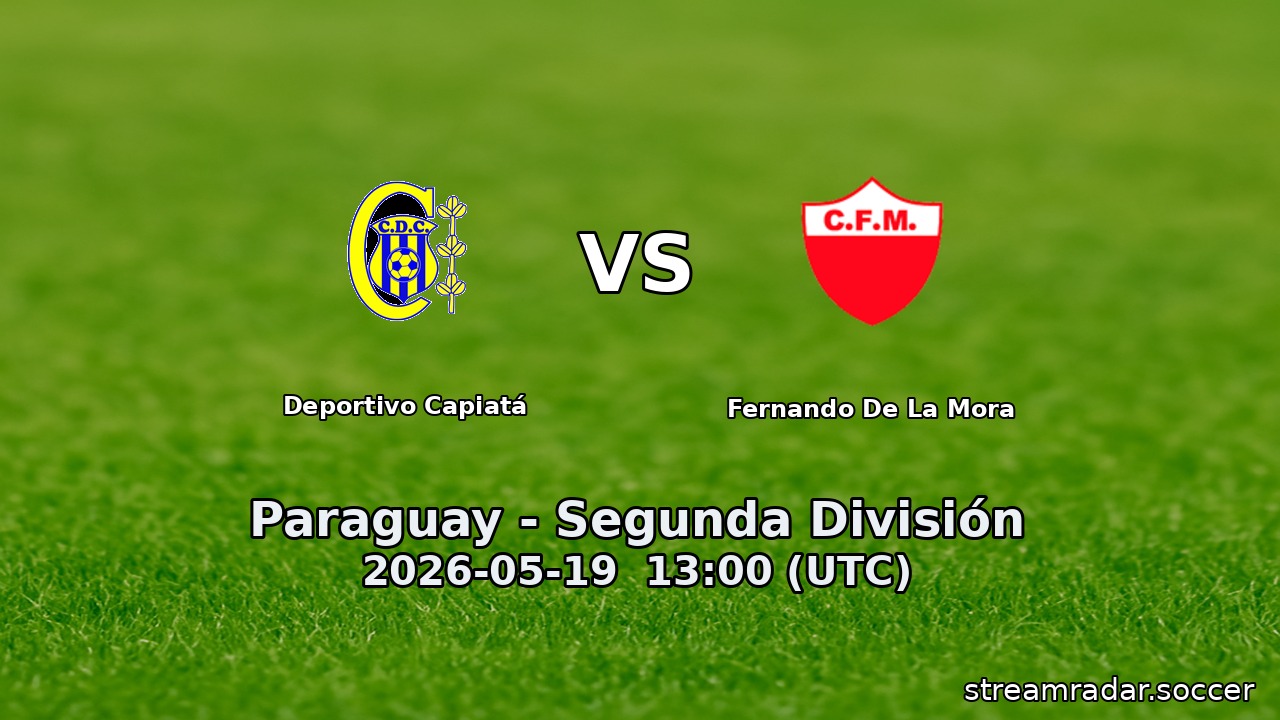 Deportivo Capiatá vs Fernando De La Mora