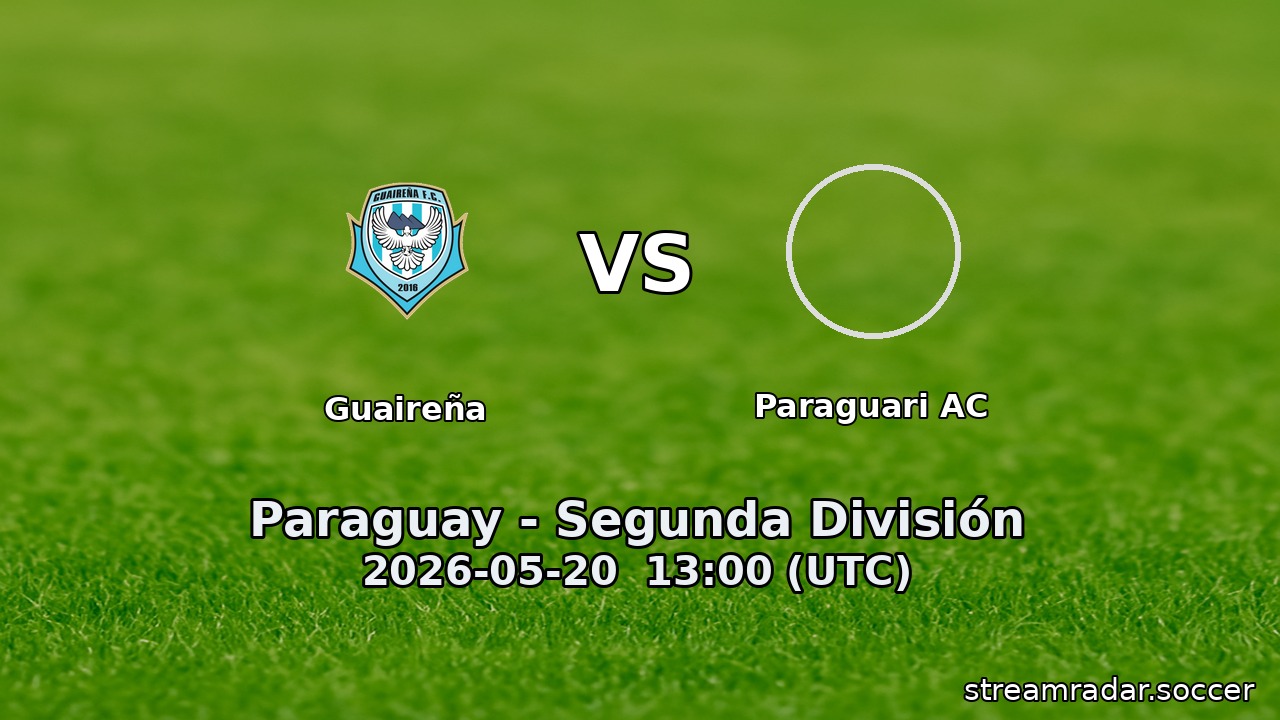 Guaireña vs Paraguari AC