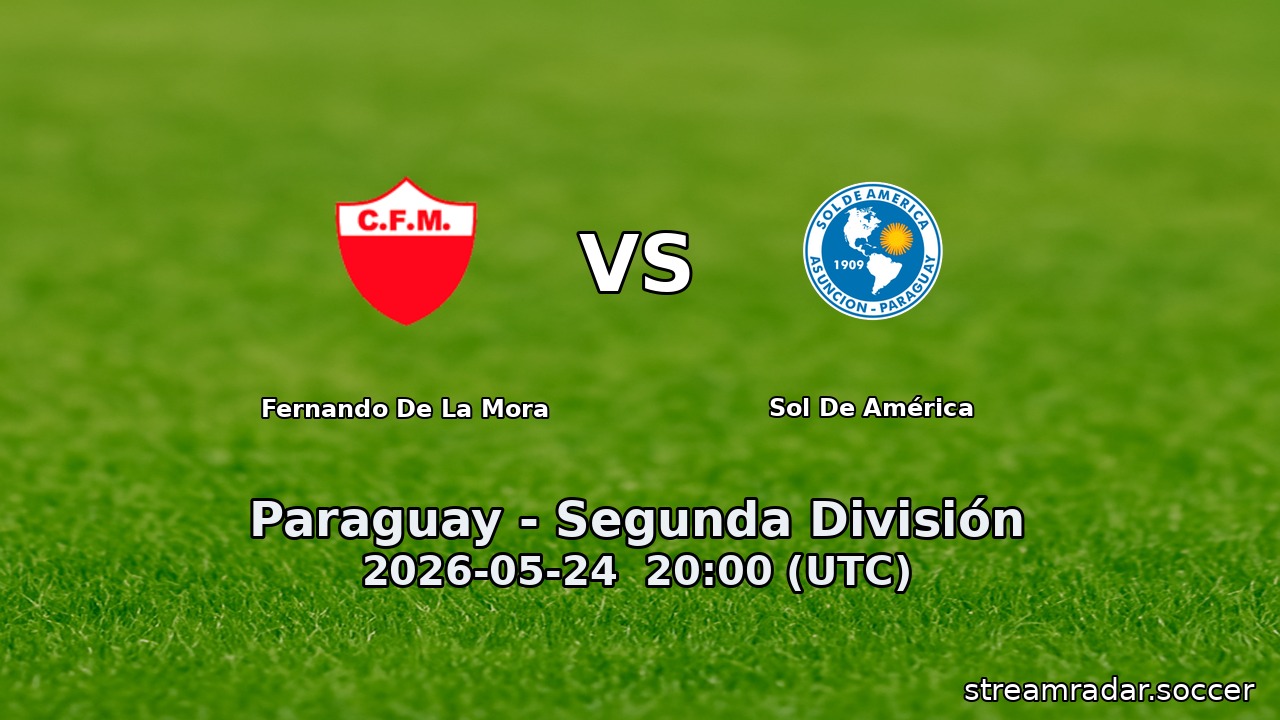 Fernando De La Mora vs Sol De América