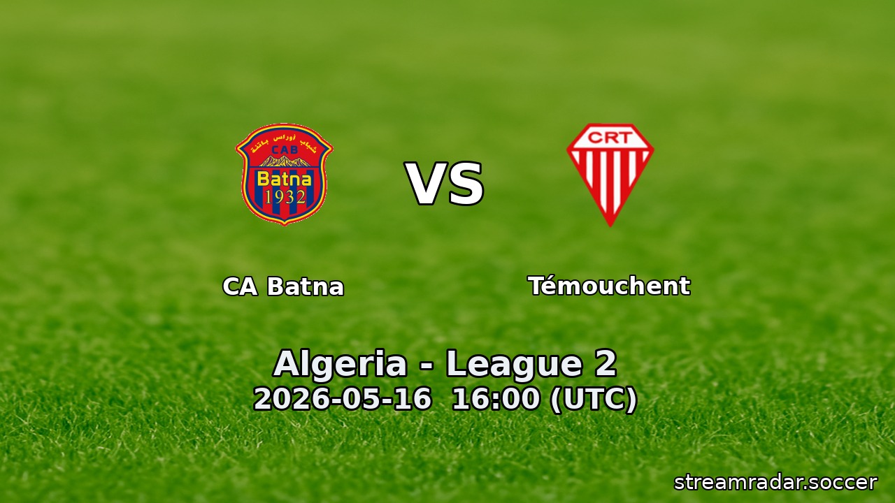 CA Batna vs Témouchent