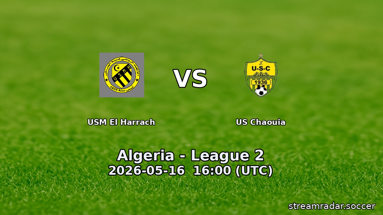 USM El Harrach vs US Chaouia