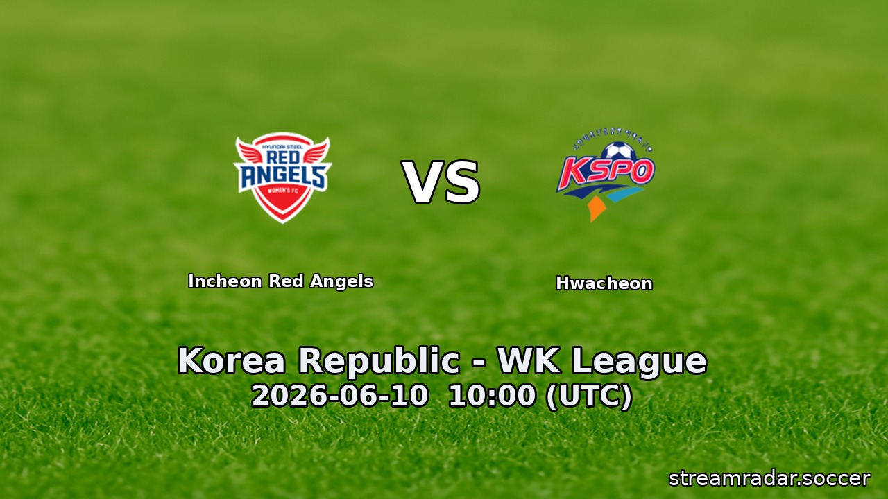 Incheon Red Angels vs Hwacheon