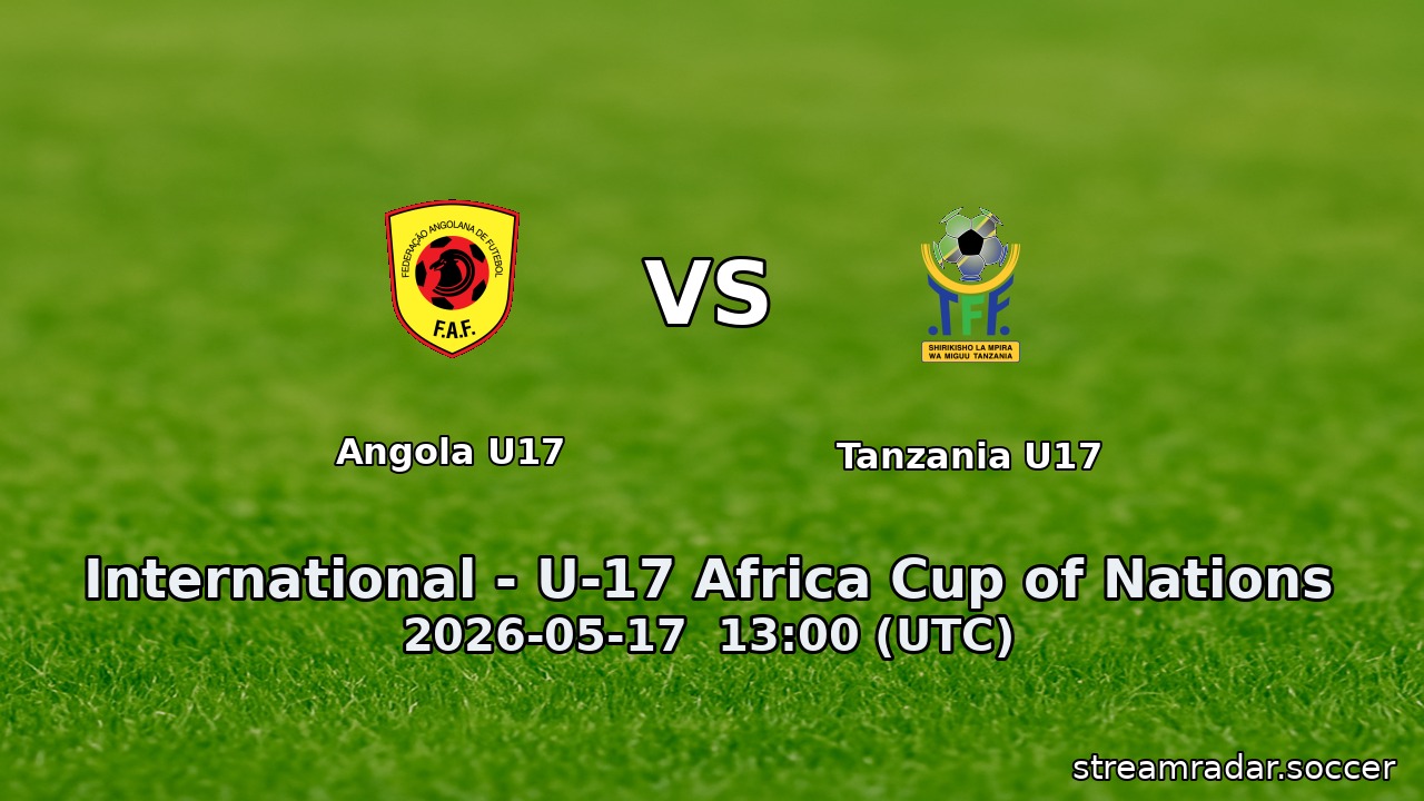 Angola U17 vs Tanzania U17