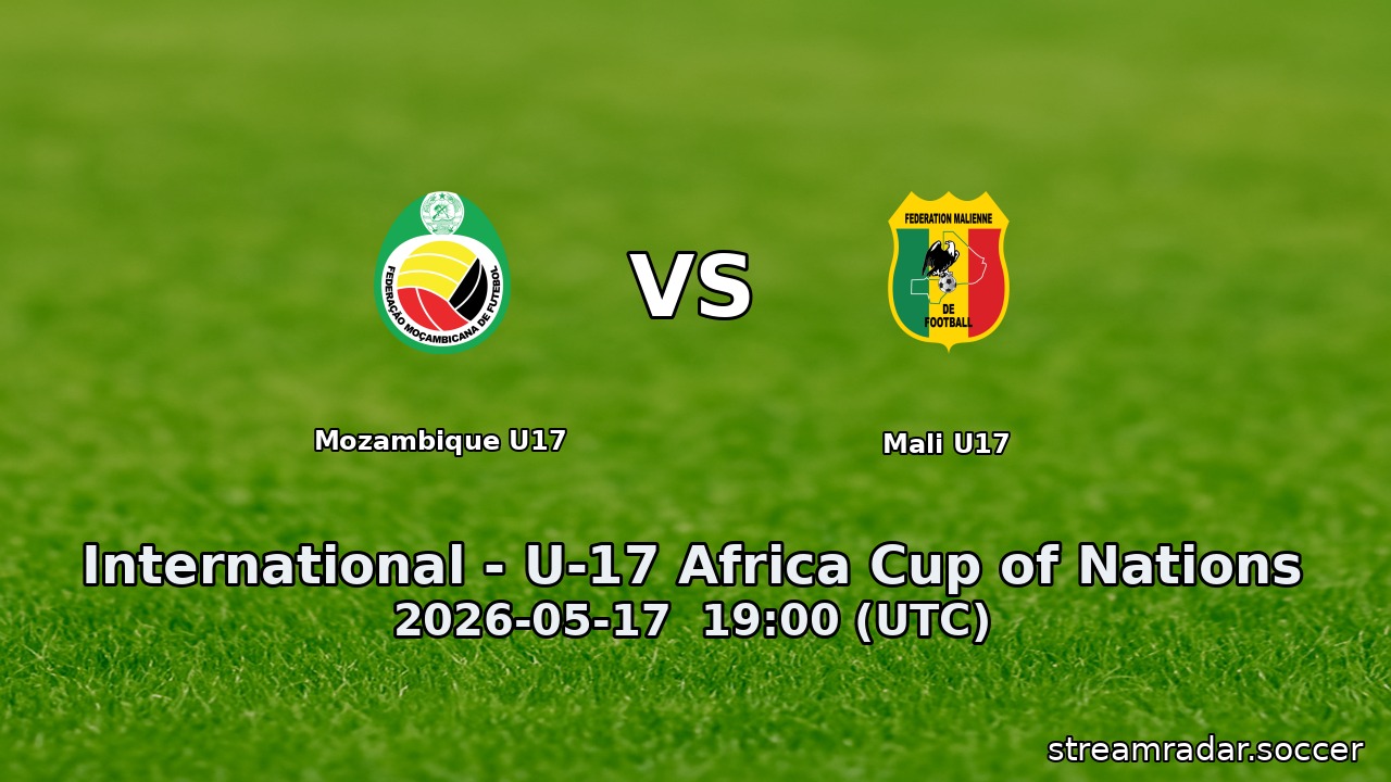 Mozambique U17 vs Mali U17