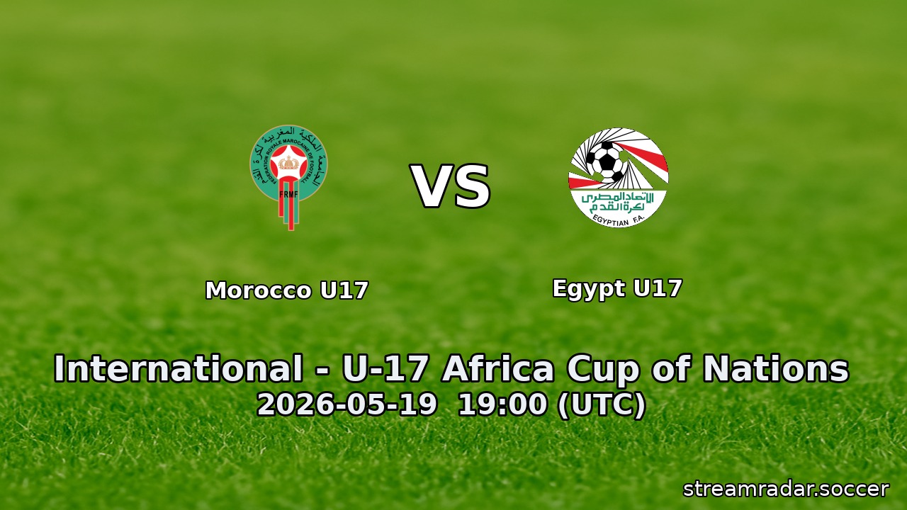 Morocco U17 vs Egypt U17