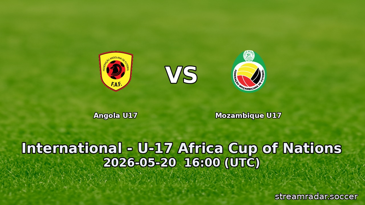 Angola U17 vs Mozambique U17