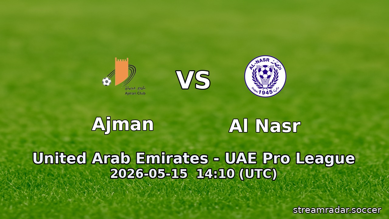 Ajman vs Al Nasr
