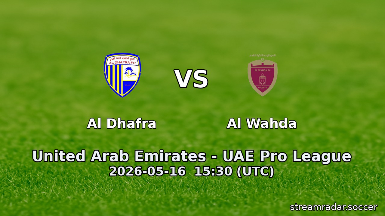 Al Dhafra vs Al Wahda