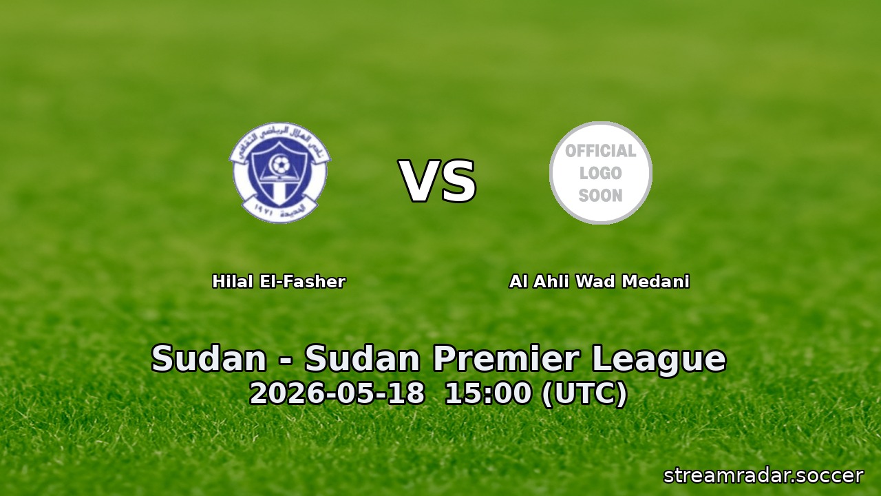 Hilal El-Fasher vs Al Ahli Wad Medani