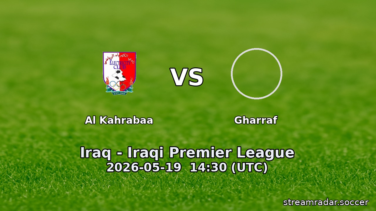 Al Kahrabaa vs Gharraf