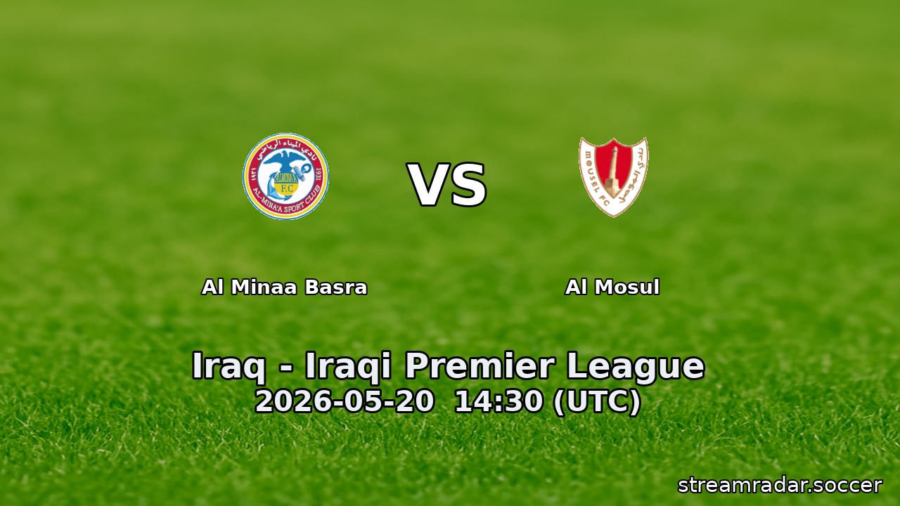 Al Minaa Basra vs Al Mosul