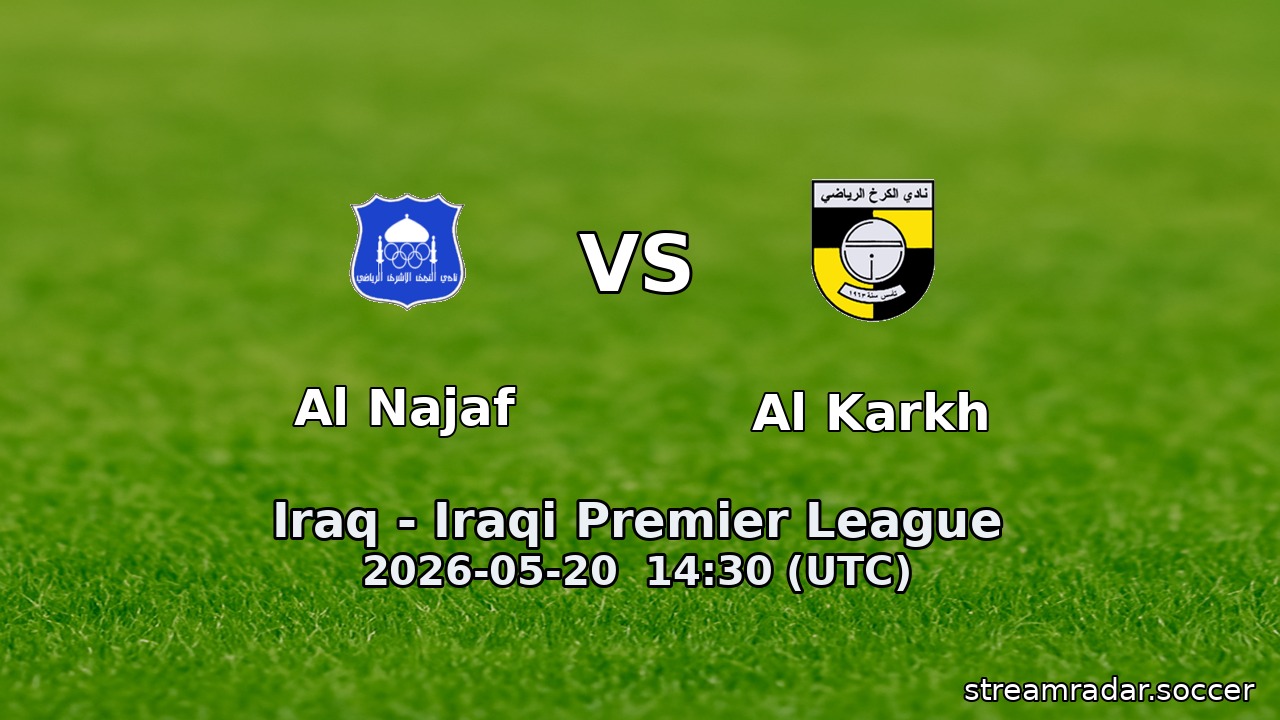 Al Najaf vs Al Karkh