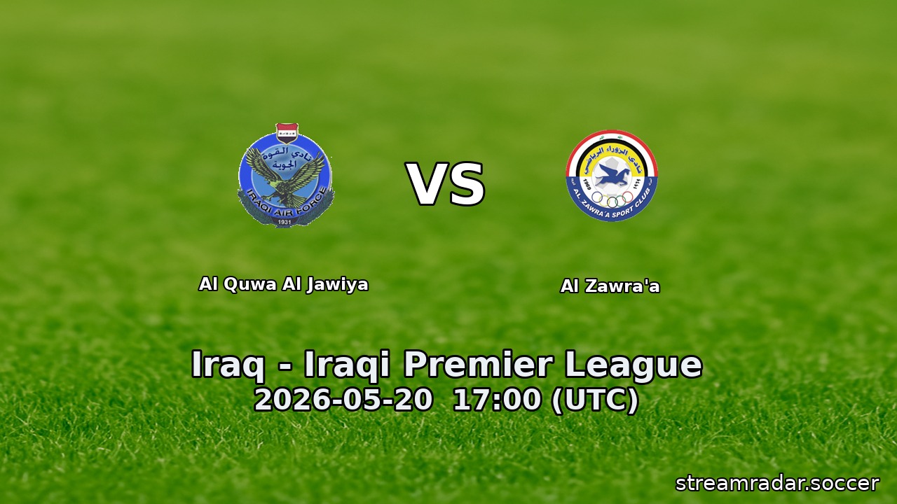 Al Quwa Al Jawiya vs Al Zawra'a