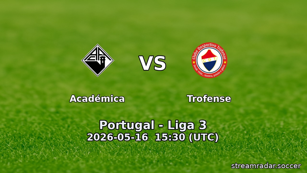Académica vs Trofense