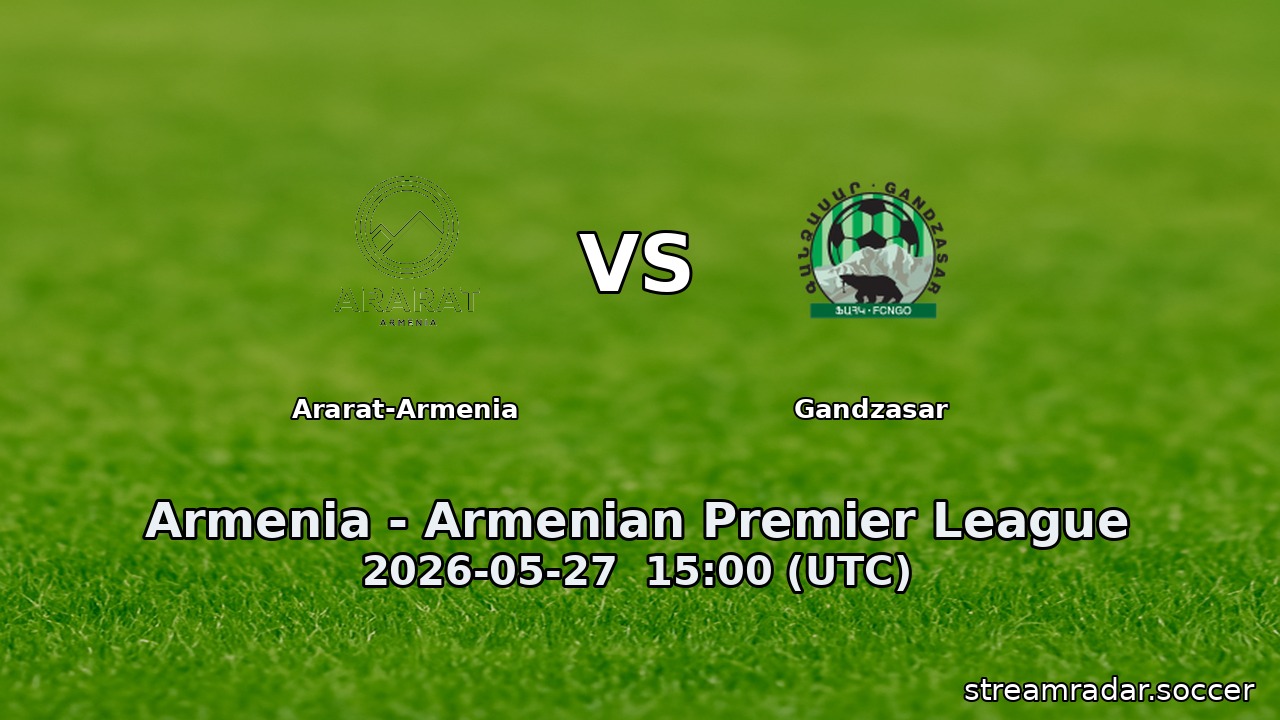 Ararat-Armenia vs Gandzasar