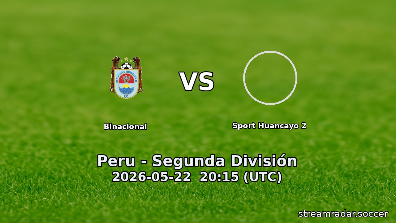 Binacional vs Sport Huancayo 2