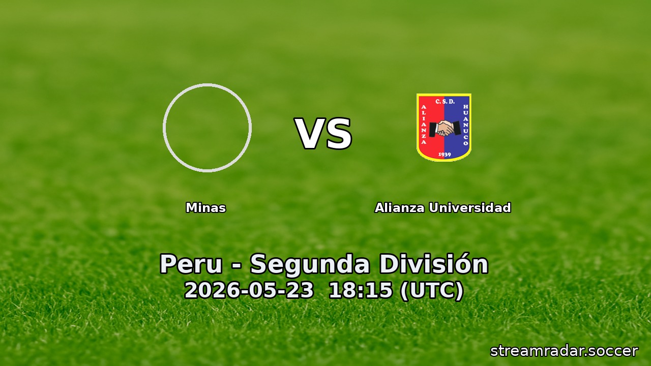 Minas vs Alianza Universidad