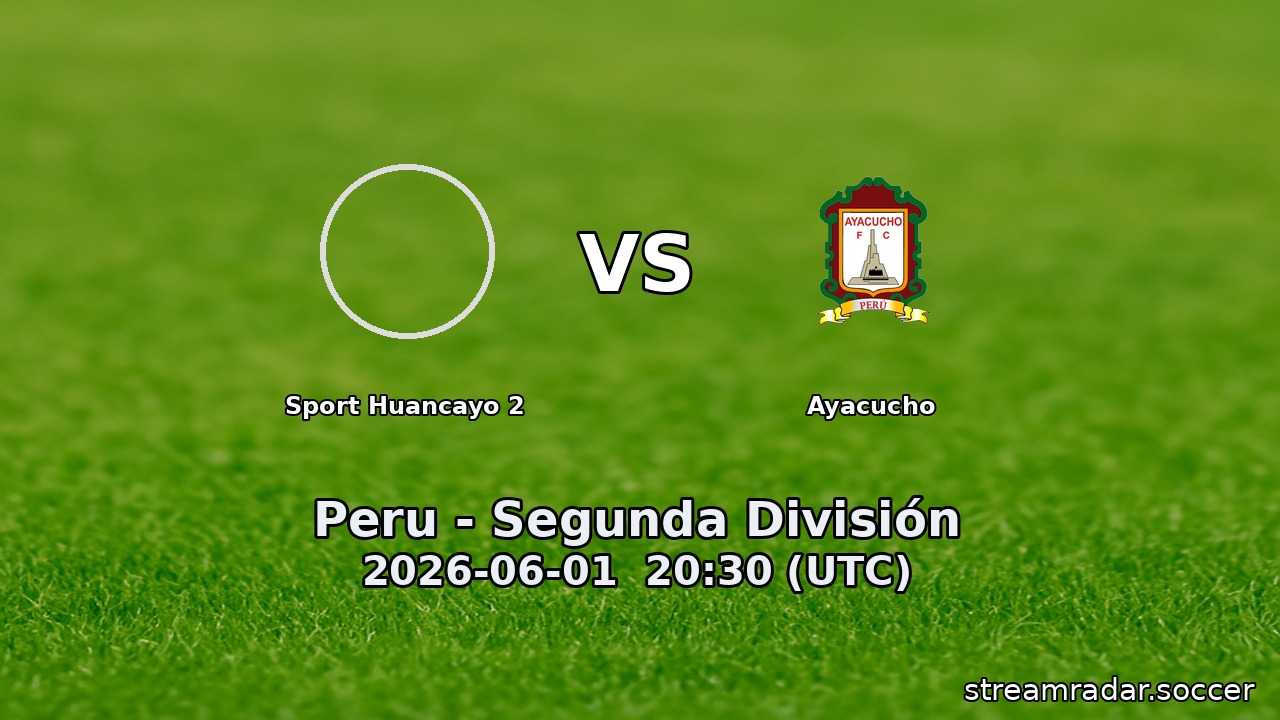 Sport Huancayo 2 vs Ayacucho