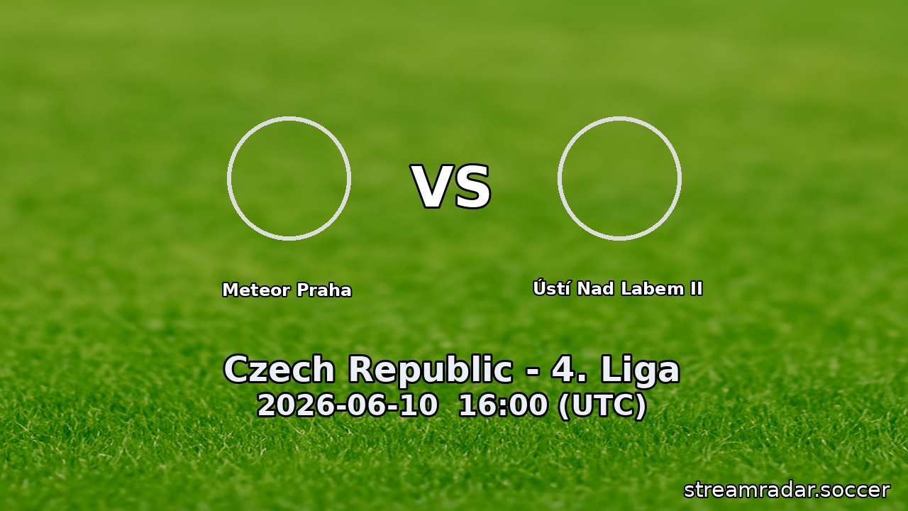 Meteor Praha vs Ústí Nad Labem II