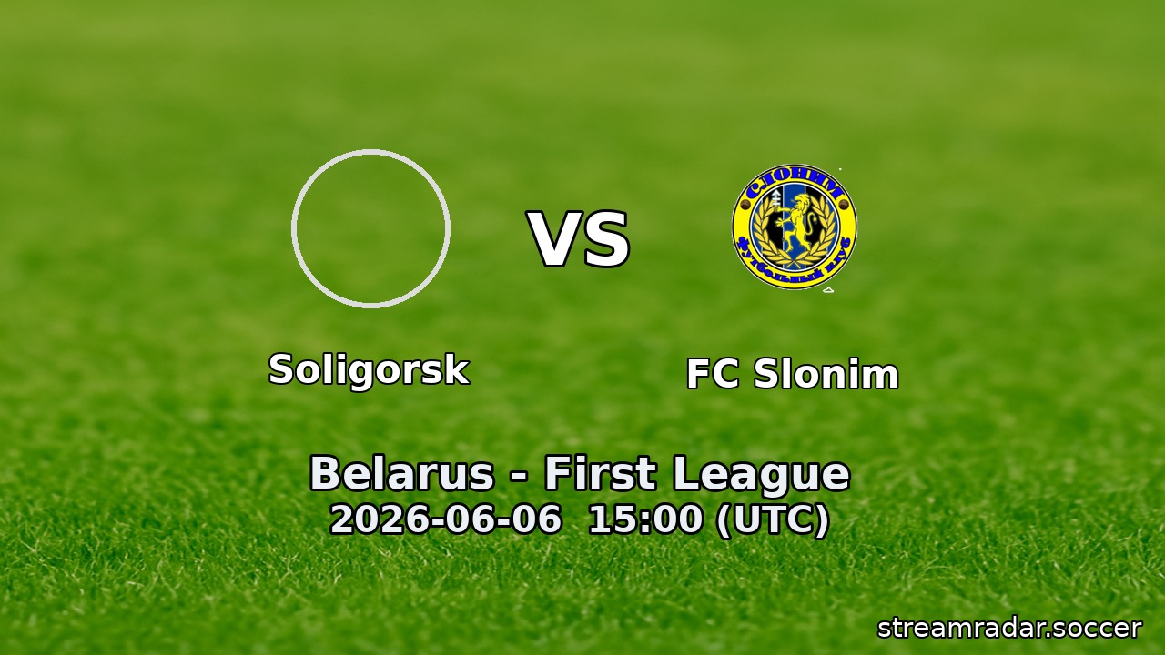 Soligorsk vs FC Slonim