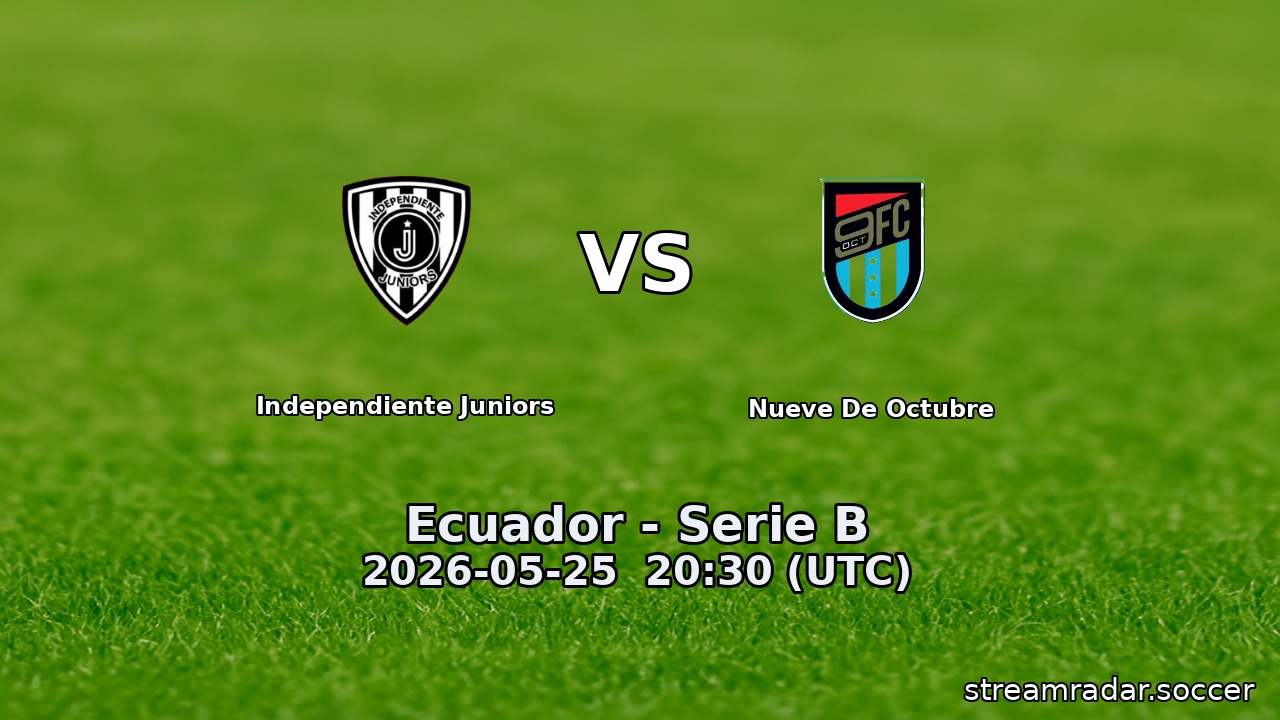 Independiente Juniors vs Nueve De Octubre