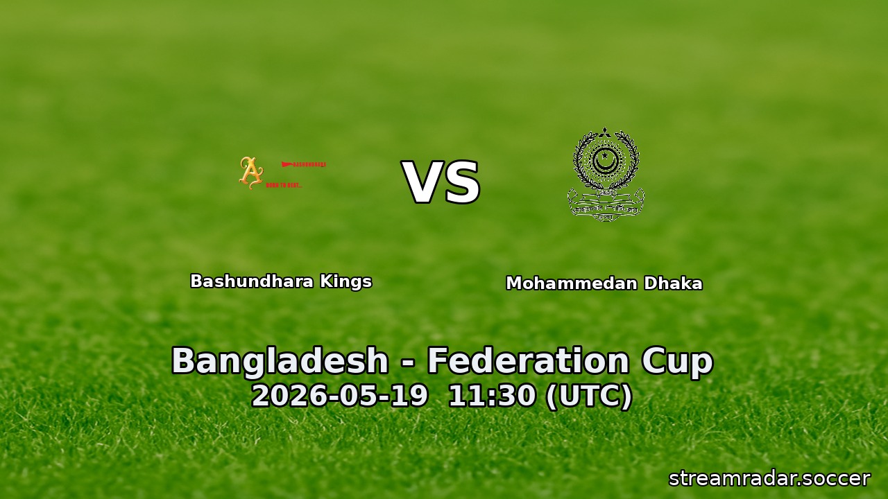 Bashundhara Kings vs Mohammedan Dhaka