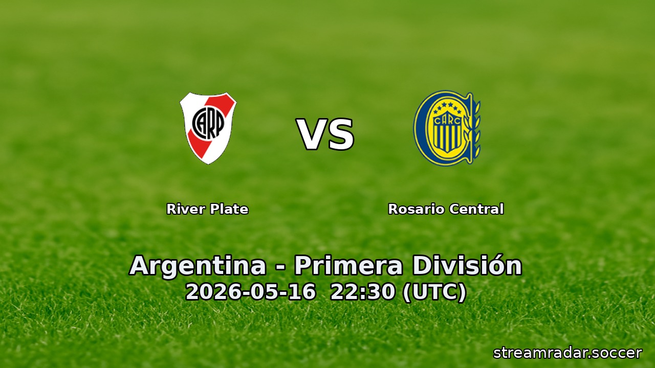 River Plate vs Rosario Central