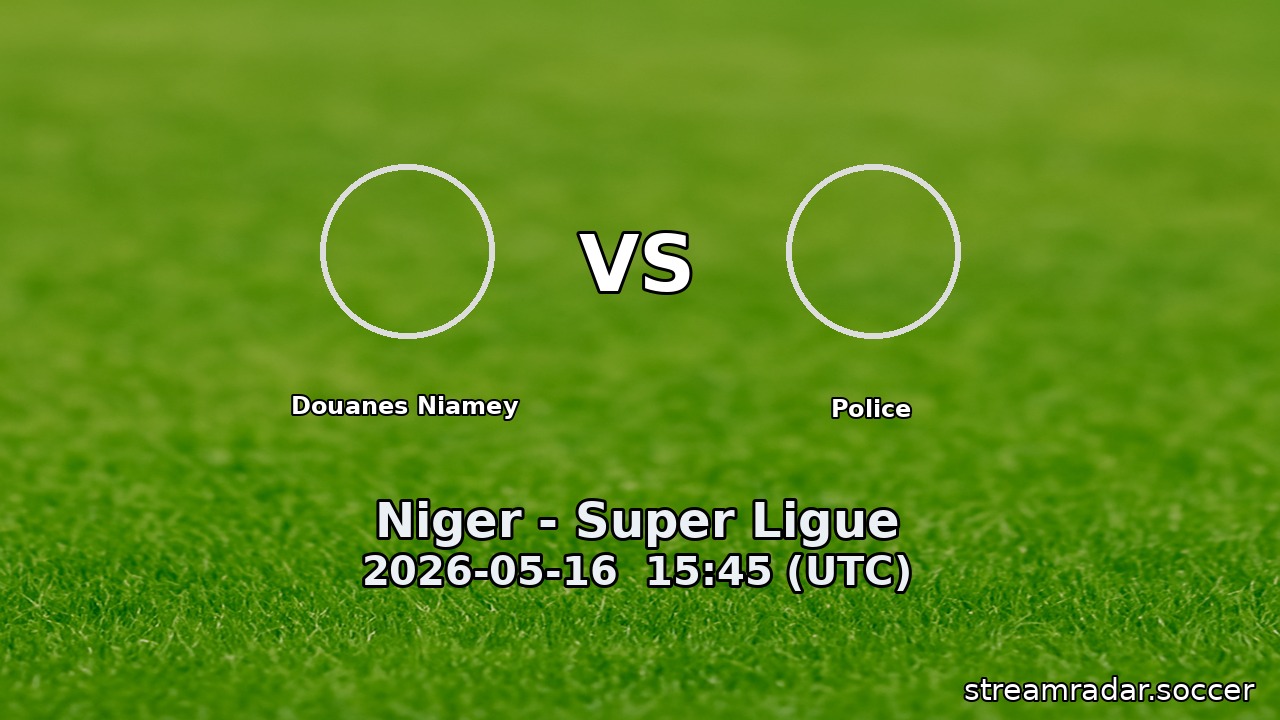 Douanes Niamey vs Police