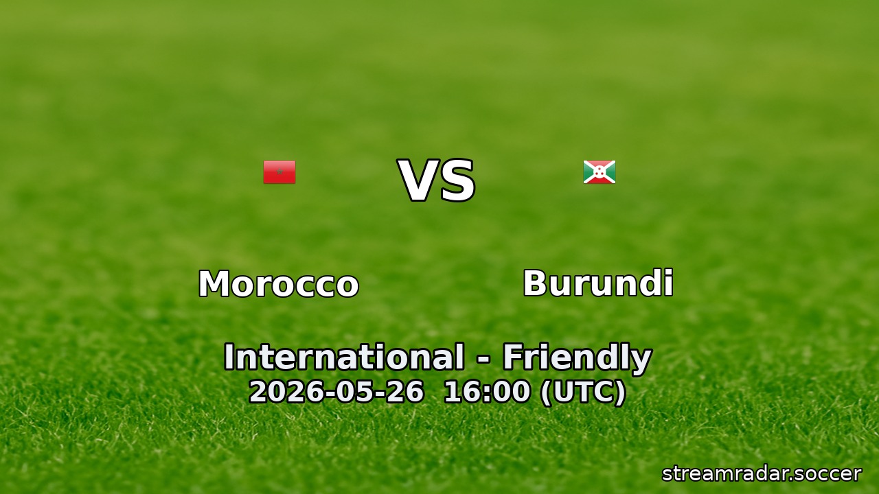 Morocco vs Burundi