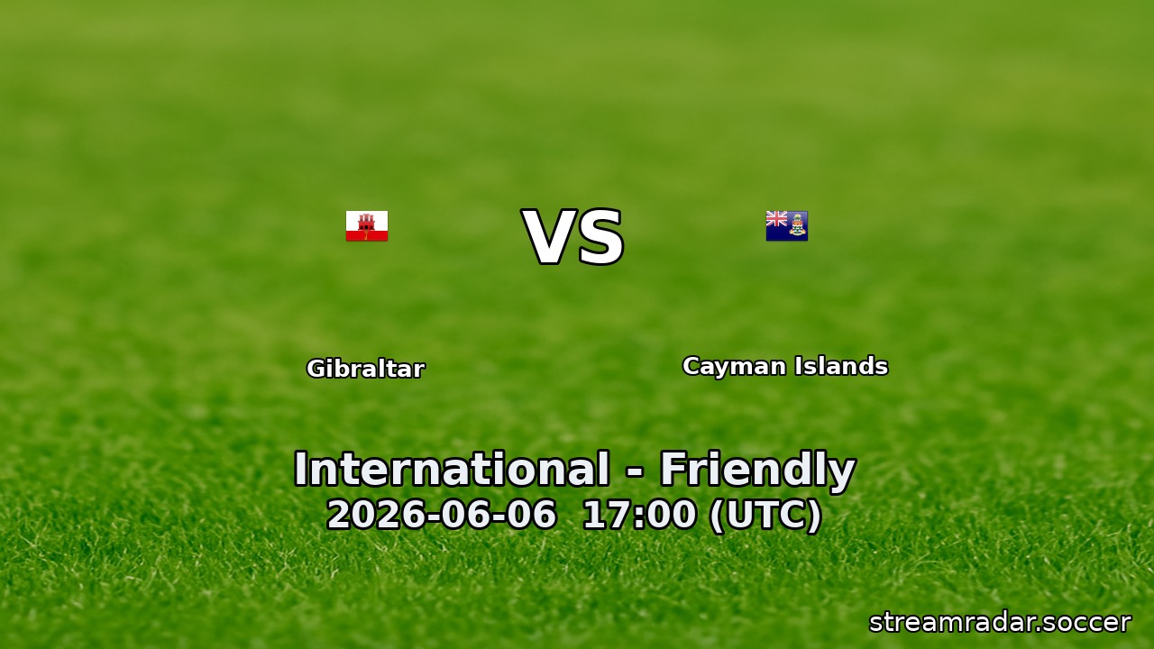 Gibraltar vs Cayman Islands