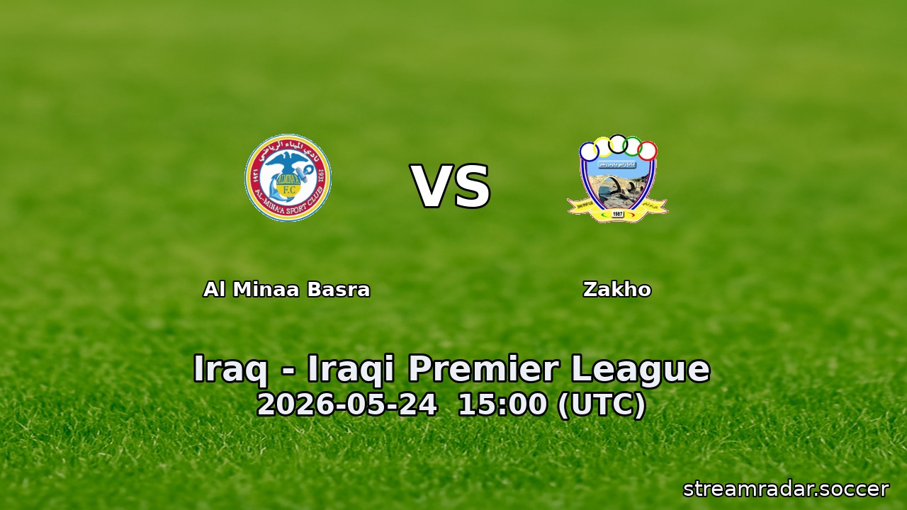 Al Minaa Basra vs Zakho