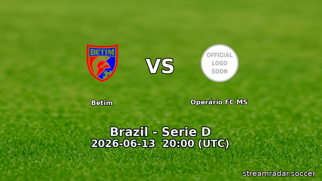 Betim vs Operário FC MS