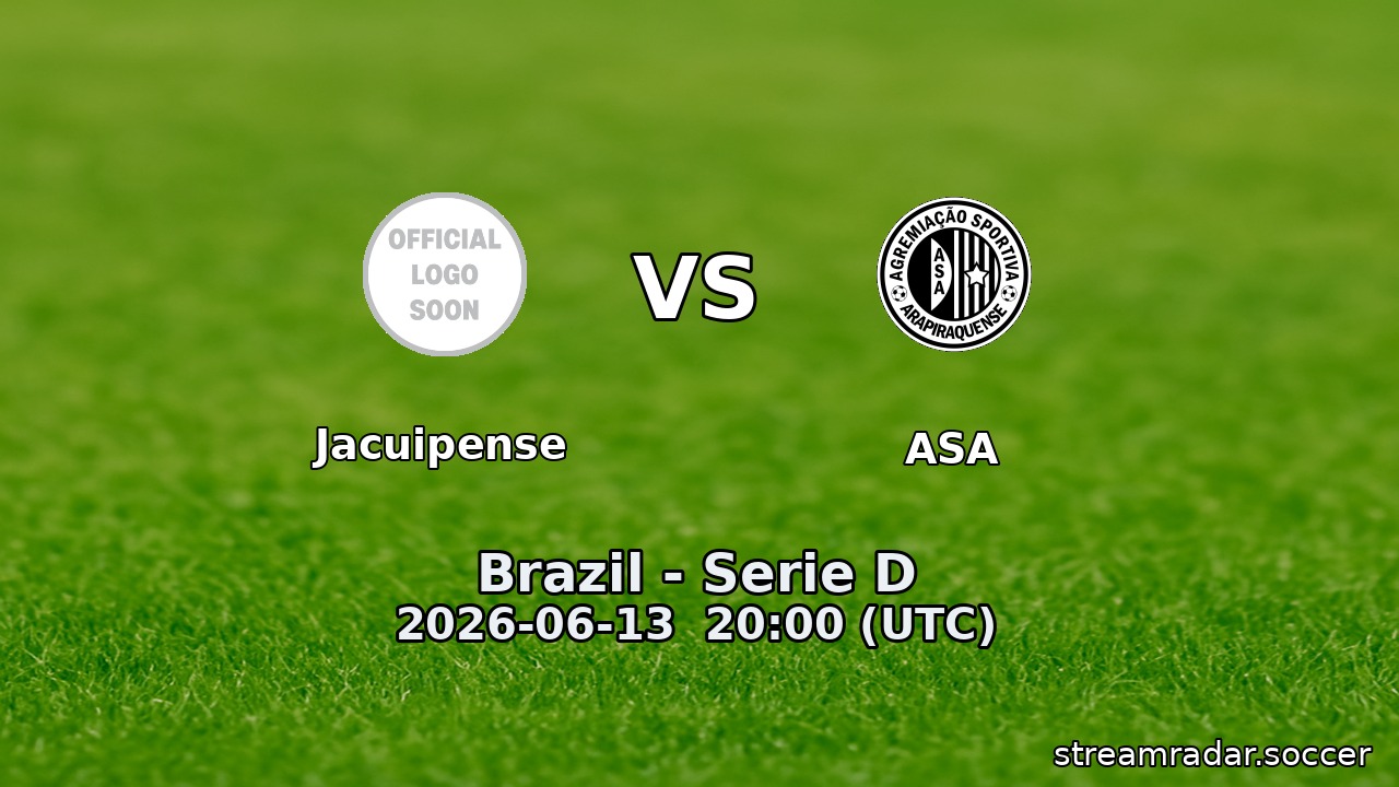 Jacuipense vs ASA