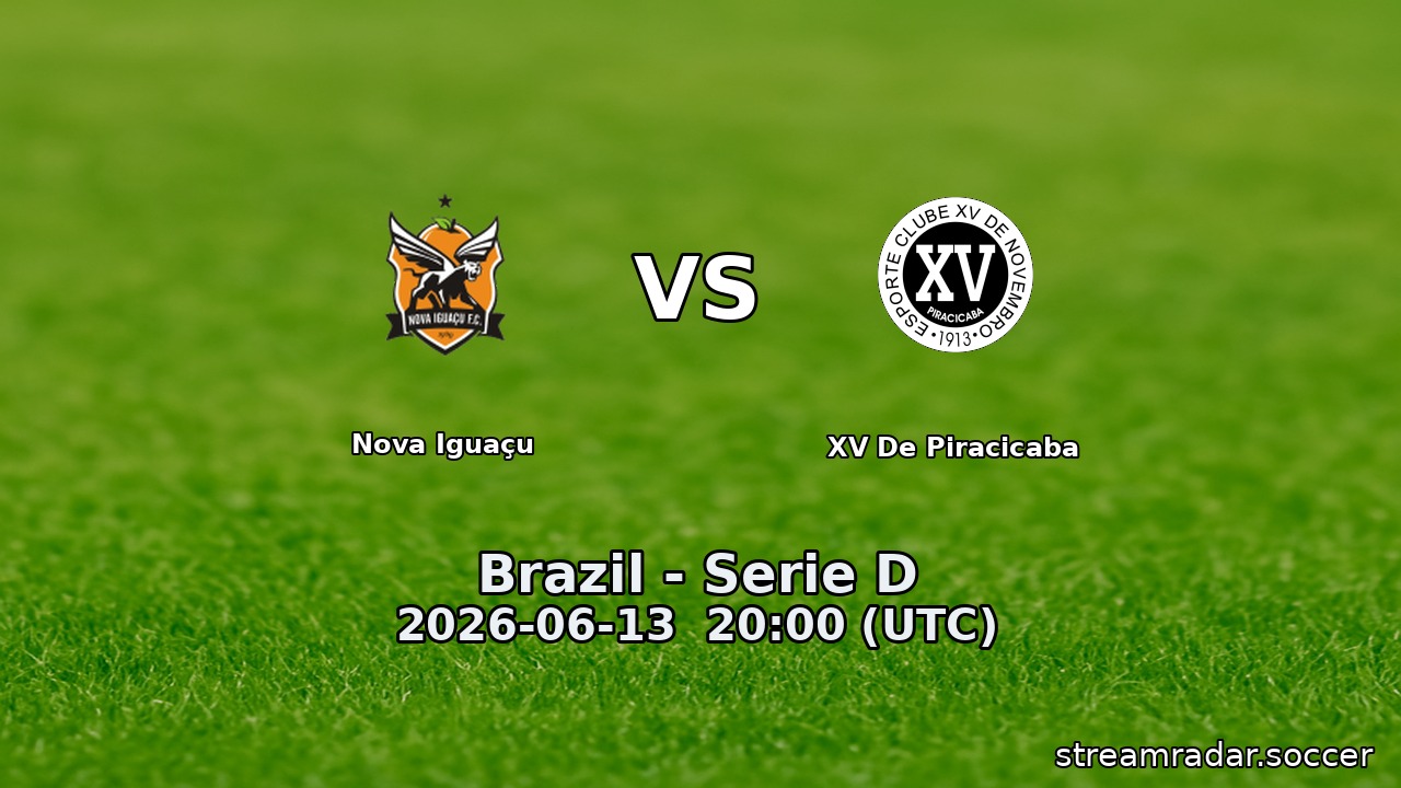 Nova Iguaçu vs XV De Piracicaba