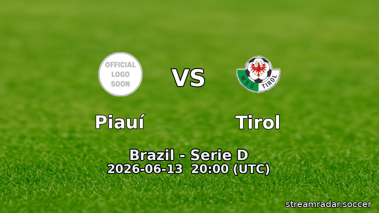 Piauí vs Tirol