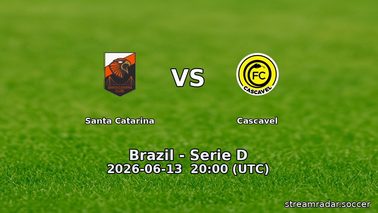 Santa Catarina vs Cascavel