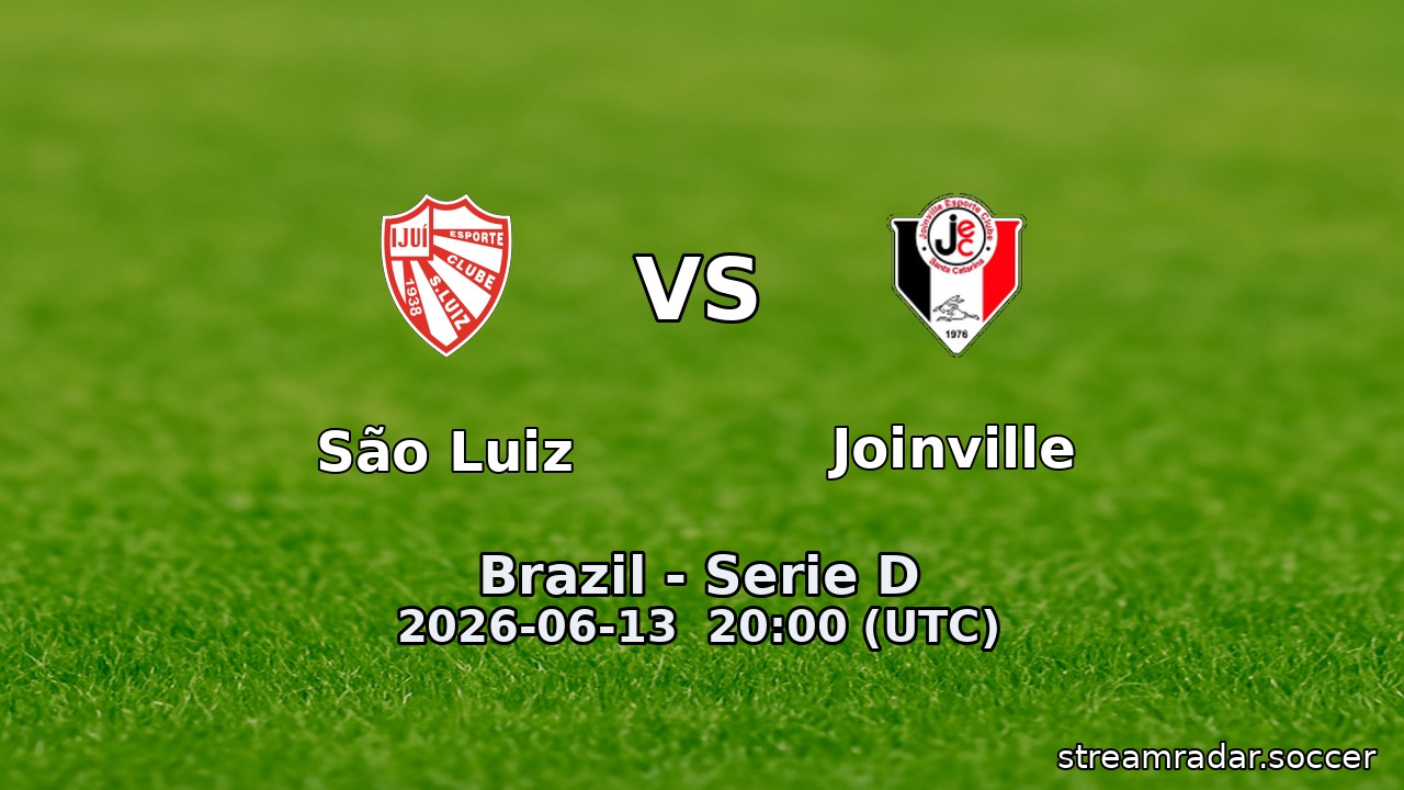 São Luiz vs Joinville