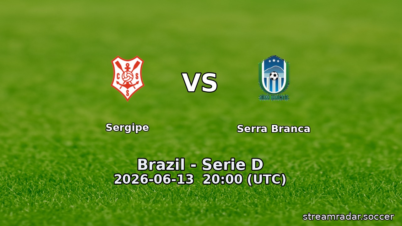 Sergipe vs Serra Branca