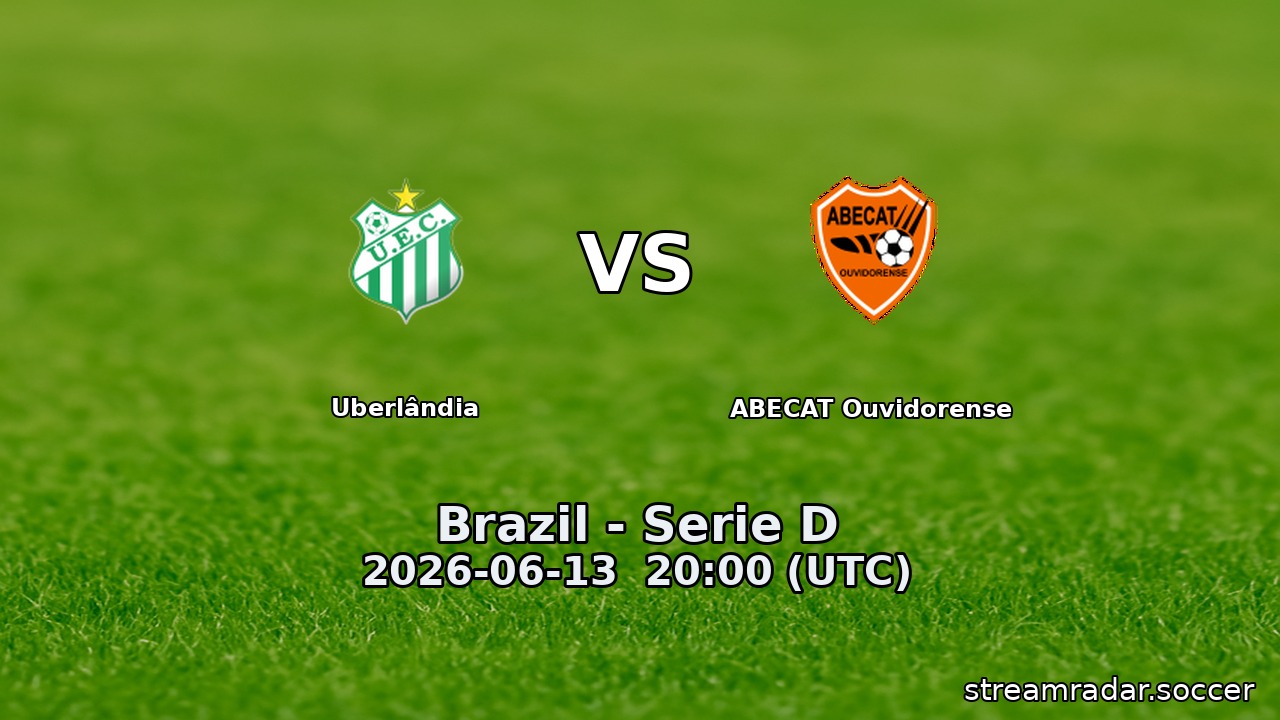 Uberlândia vs ABECAT Ouvidorense