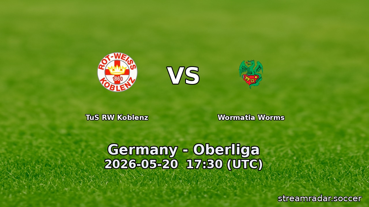 TuS RW Koblenz vs Wormatia Worms
