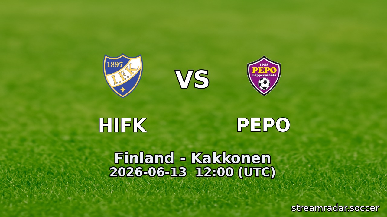 HIFK vs PEPO