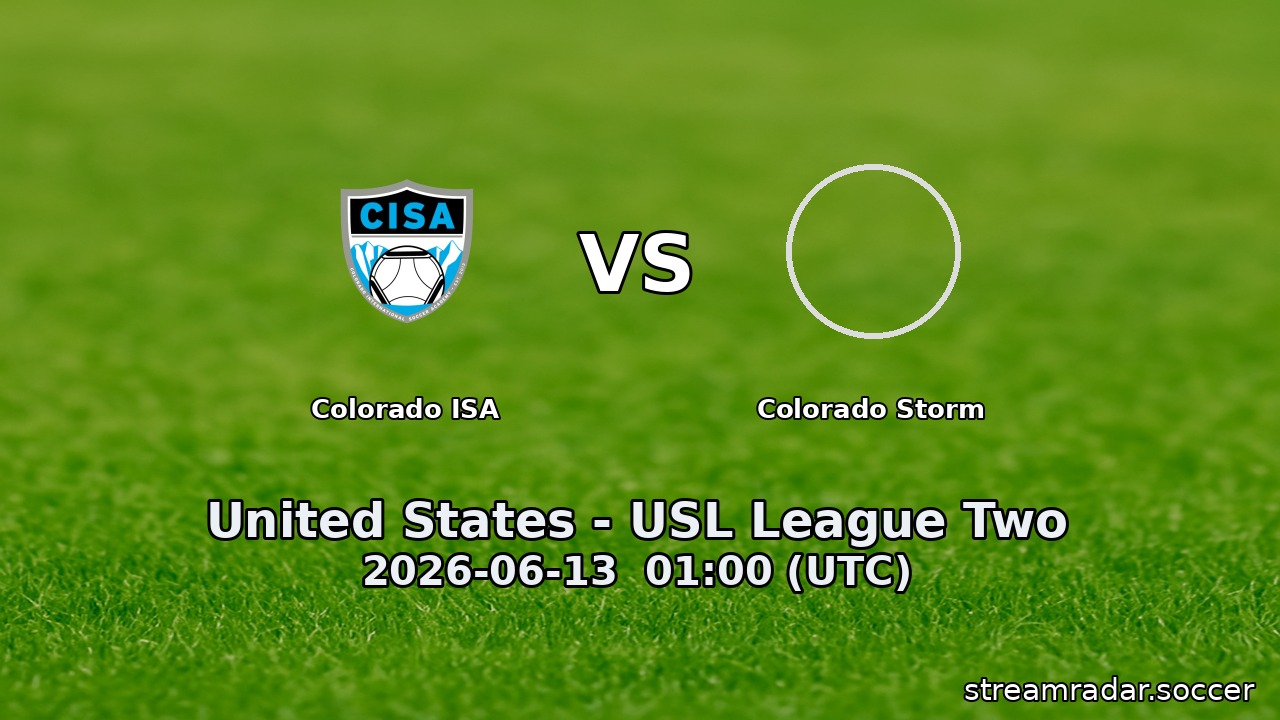 Colorado ISA vs Colorado Storm