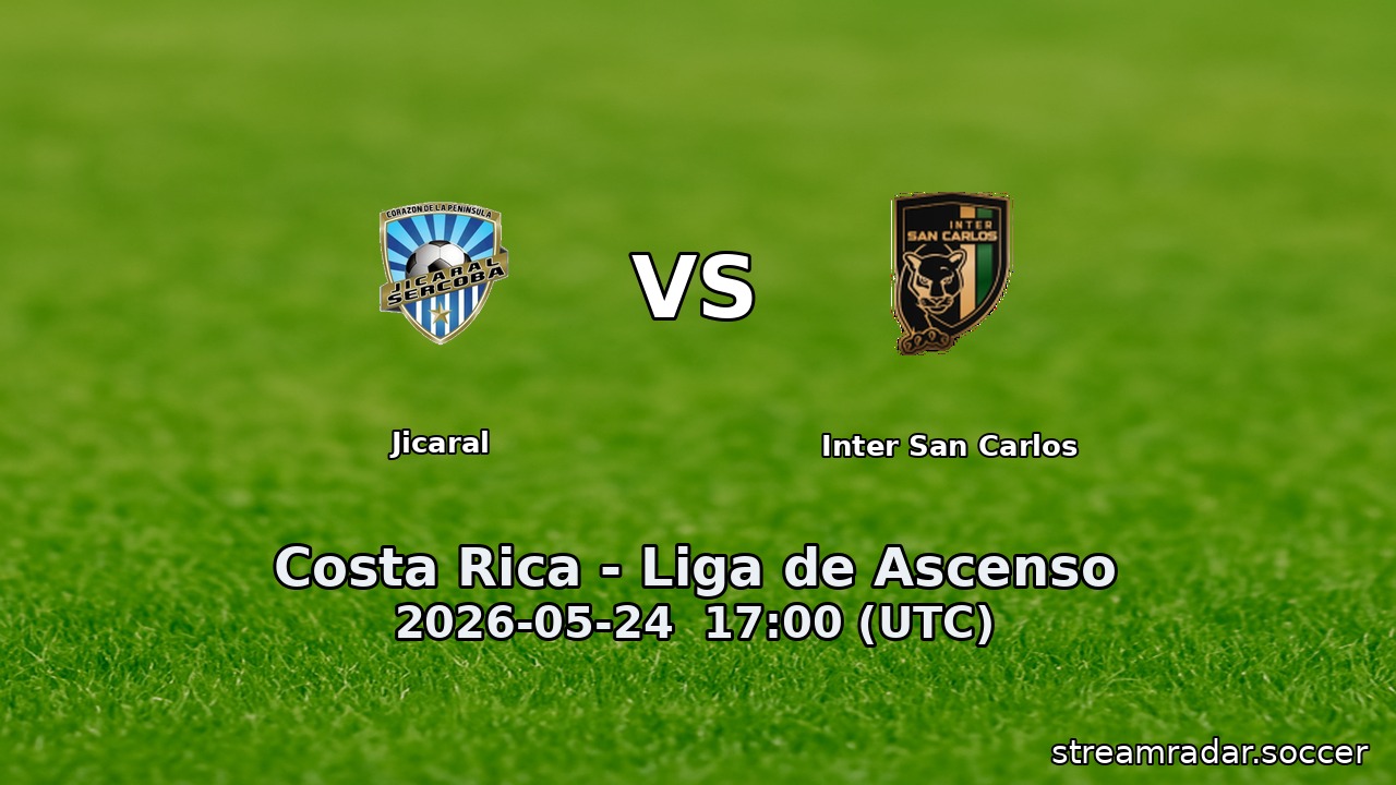 Jicaral vs Inter San Carlos