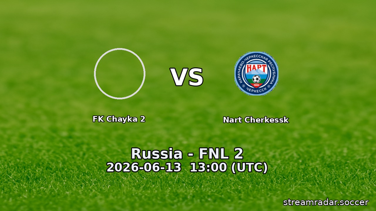 FK Chayka 2 vs Nart Cherkessk