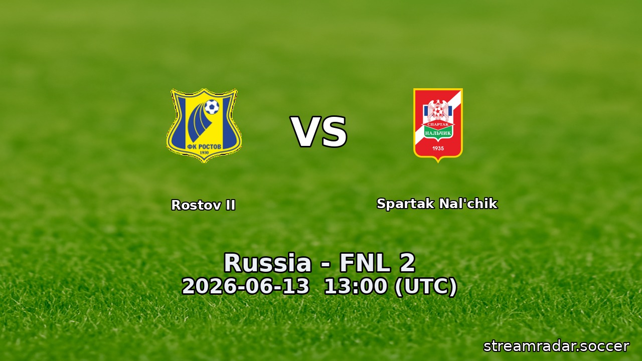 Rostov II vs Spartak Nal'chik