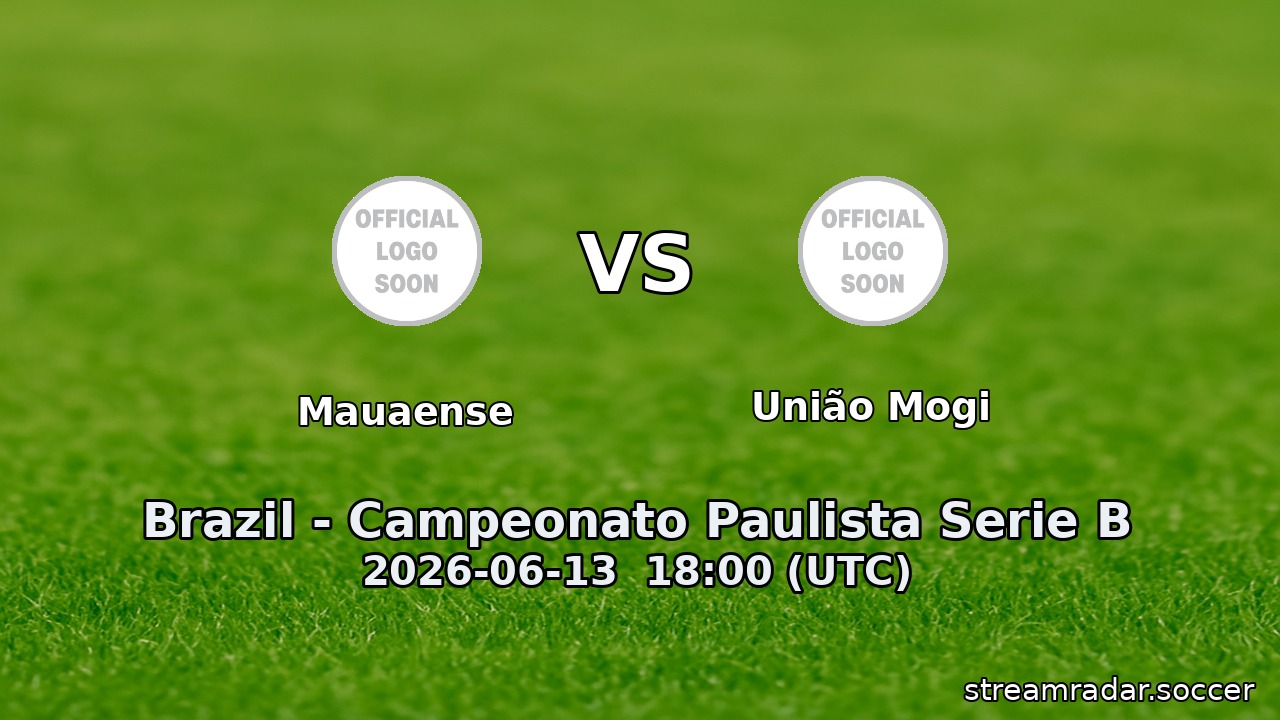 Mauaense vs União Mogi