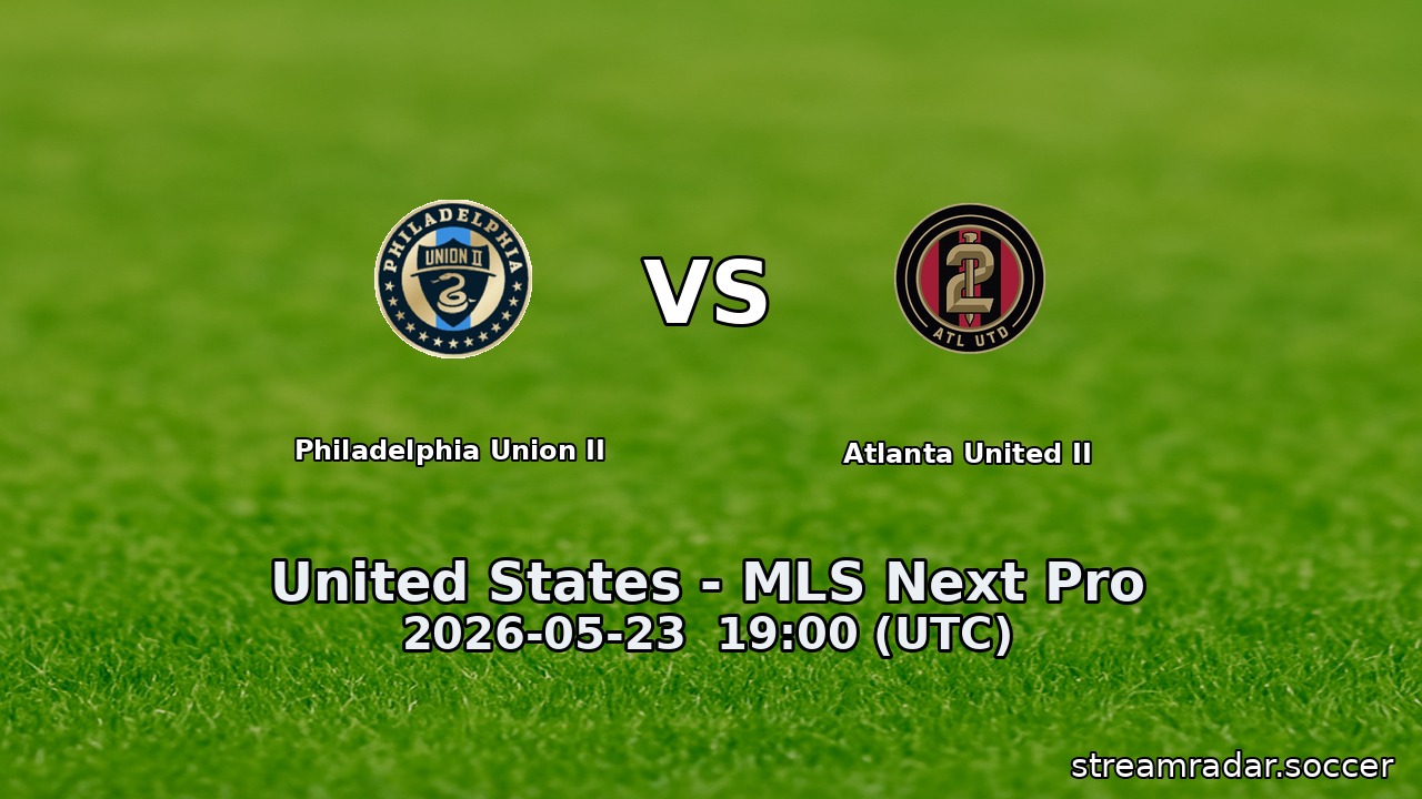 Philadelphia Union II vs Atlanta United II