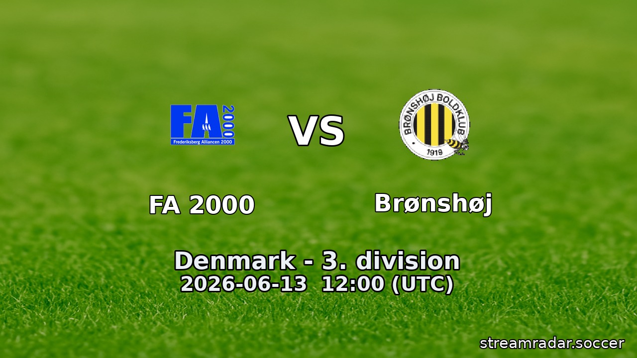 FA 2000 vs Brønshøj
